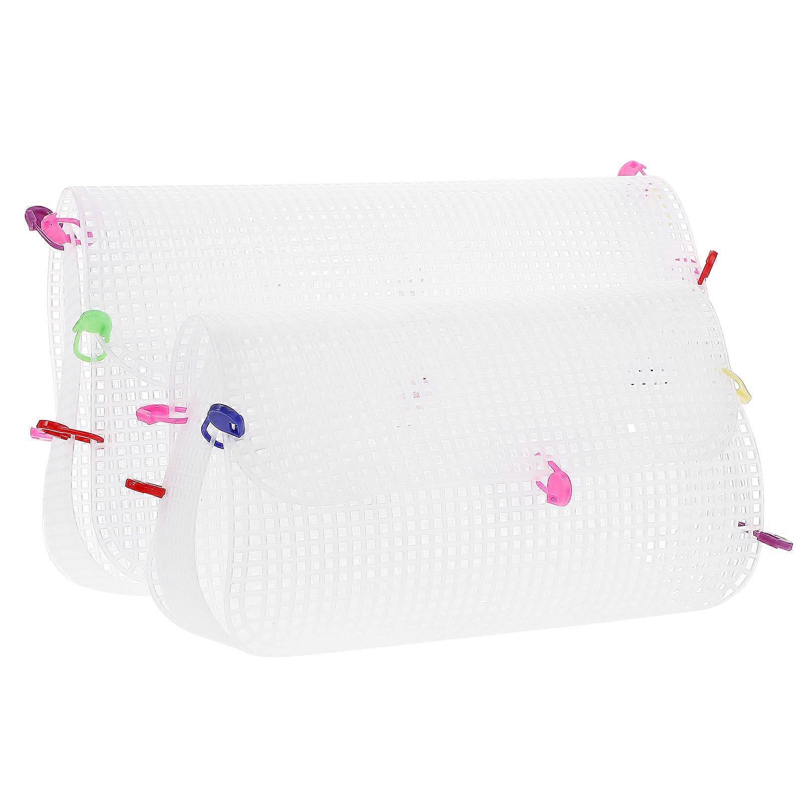 DIY Knitting Bag Kit Plastic Mesh Sheets for Handbag Making 1Set