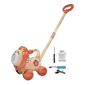 Macchina per bolle di sapone portatile a forma di cane - Elevata potenza, ricaricabile - per bambini piccoli, ideale per giocare in casa e all'aperto.