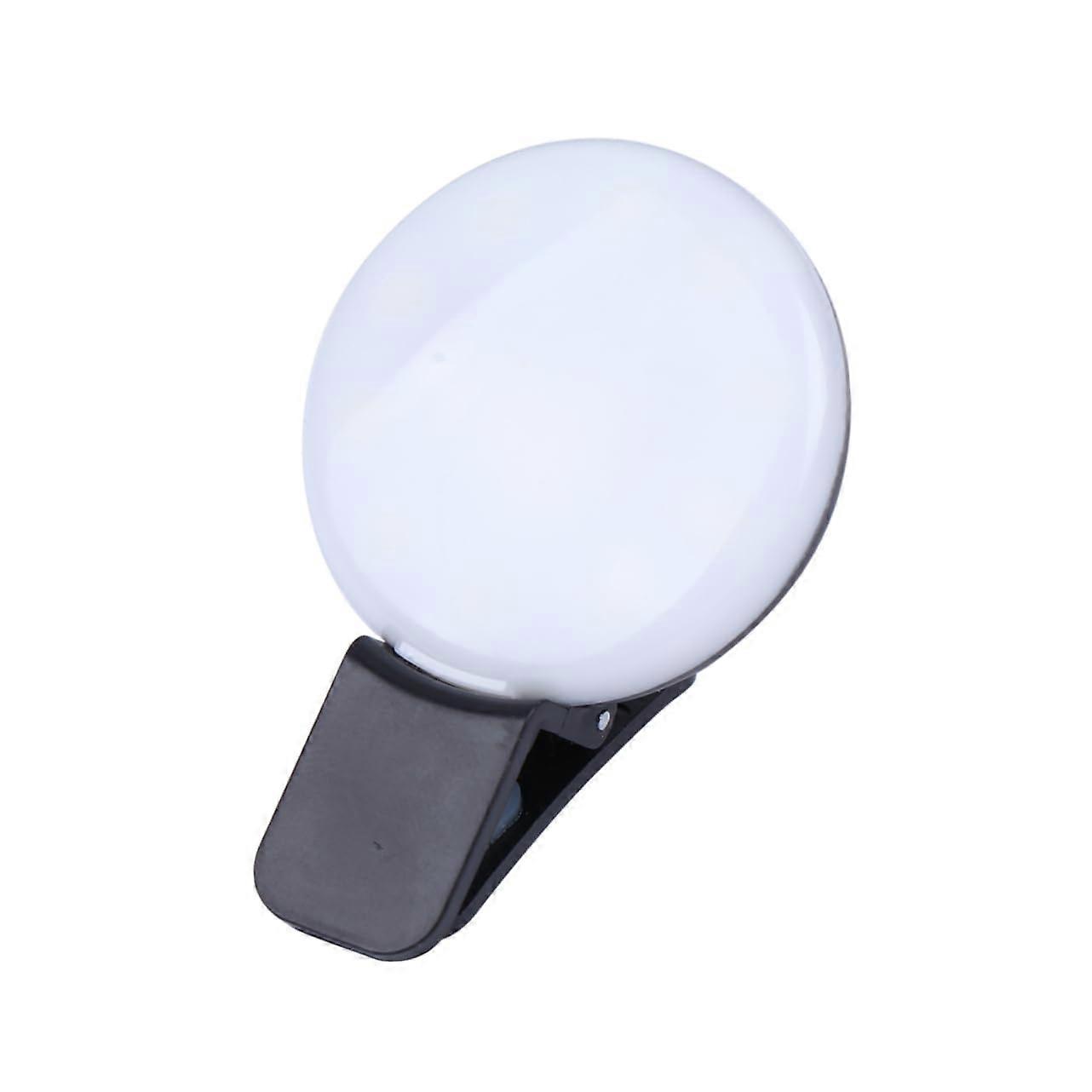 LED Ring Light with Adjustable Modes, ClipOn Rechargeable Selfie Light for Phone Laptop Makeup