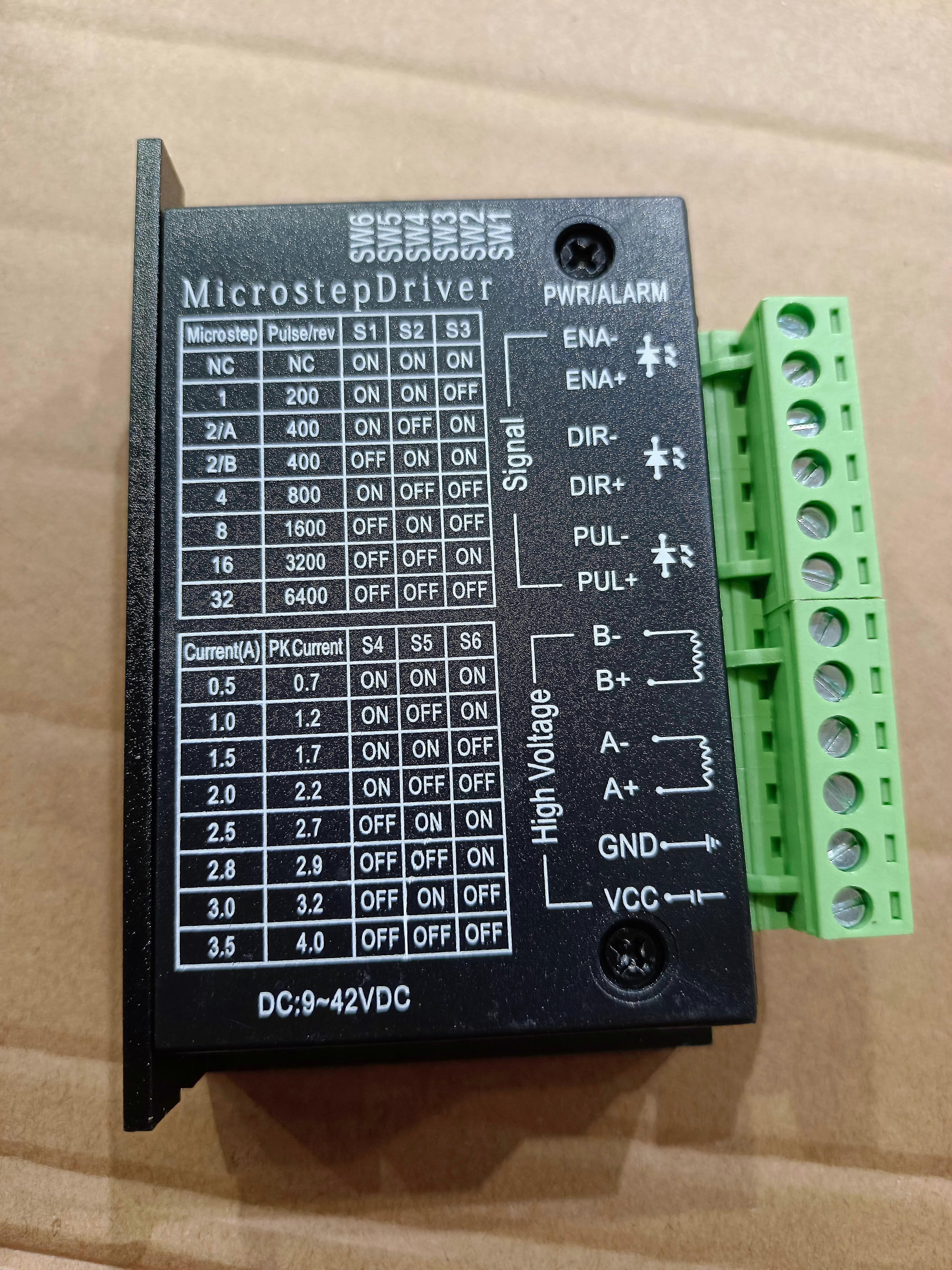 4A TB6600 Single Axis Stepper Motor Driver 9~40V Micro-Step CNC Controller