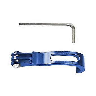 Folding Bicycle Front compatible withk Lamp Bracket Bicycle Lamp Extension Bracket Aluminum Alloy Extension Fittings Blue