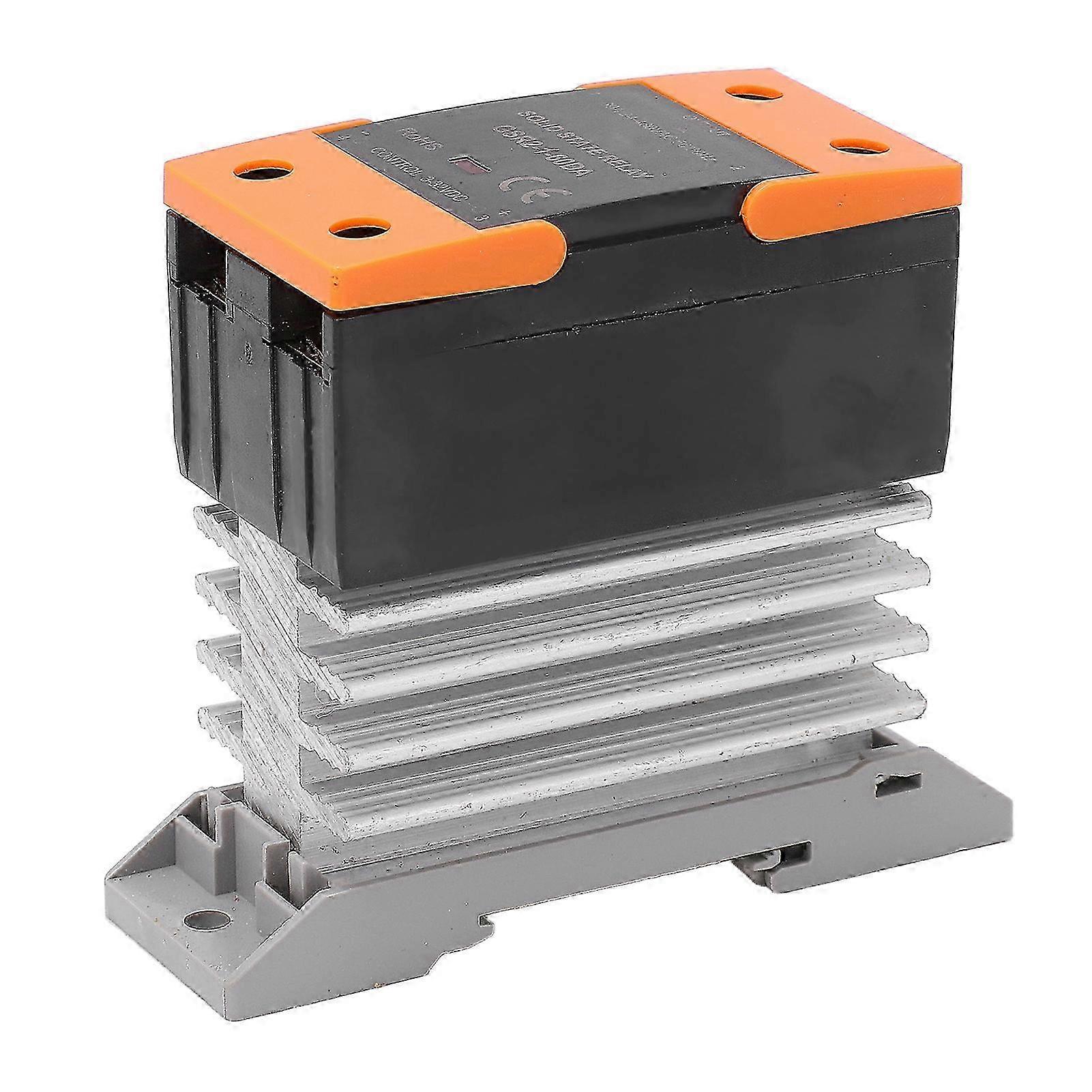 Solid State Relay Small RF Interference DC Control AC Industrial Solid State Relay with Heat Sink DC3?32V