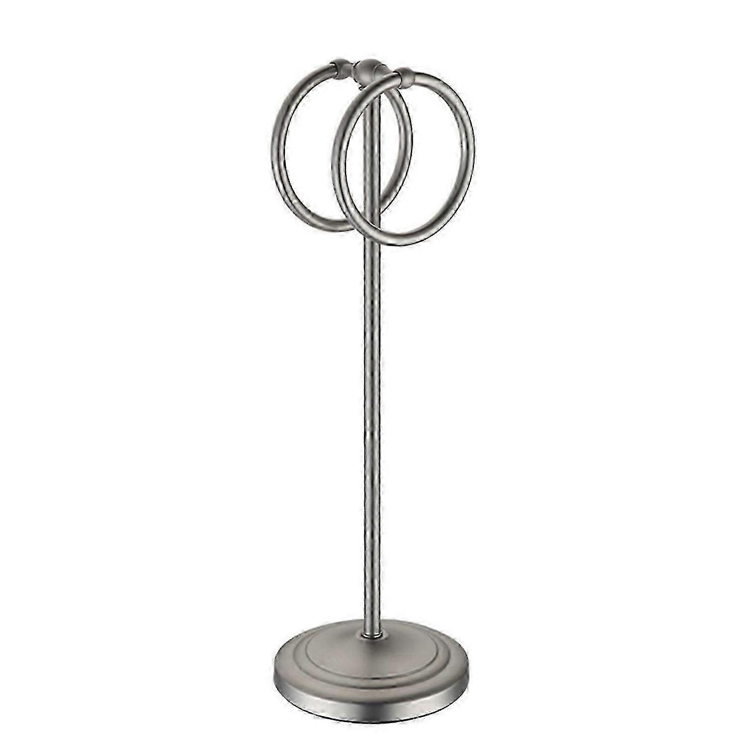Floor-To-Ceiling Towel Rack Vertical Towel Ring Double-Ring