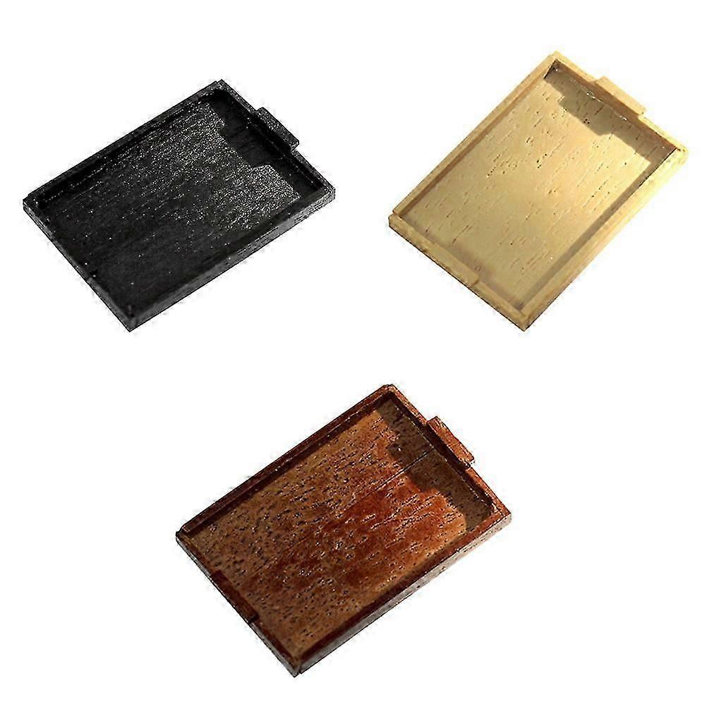 Mini Tray Model for Decor with 3Pcs Emulation Storage Trays