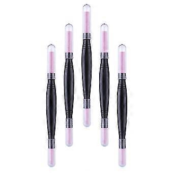 5pcs Pumice Stone Pen Double-headed Nail Cuticle Remover Trimmer Nail File