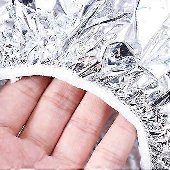 6pcs Disposable Aluminum Foil Hair Color Dyeing Caps Highlighting Shower for Home Salon Use Silver