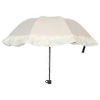 Guarda-sol de renda feminino: guarda-sol vitoriano elegante com proteção UV - guarda-sol dobrável Princess para festas no jardim Viagens na praia Chás de panela