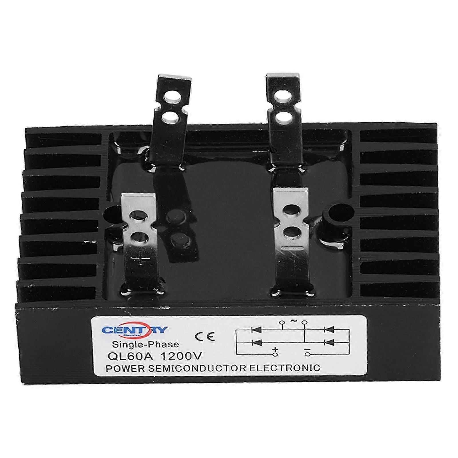 3 Phase Diode Rectifier High Power Bridge Rectifier Module Compatible withElectrical Equipment 1200V 60A