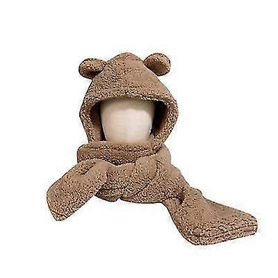 Bear Ear Protection Integrat Hat și eșarfă