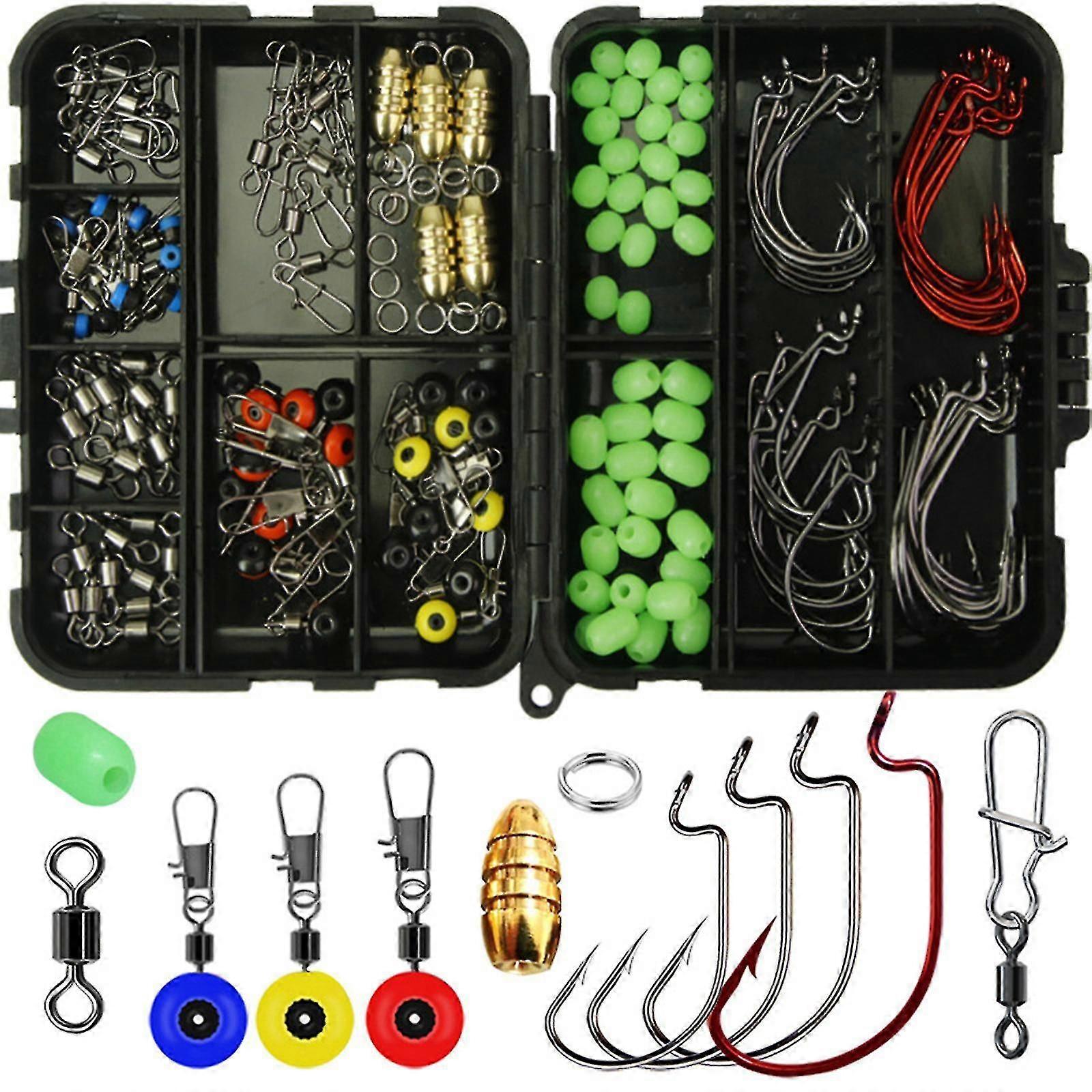 Kit de 172 accessoires de pêche multifonctionnels combinés