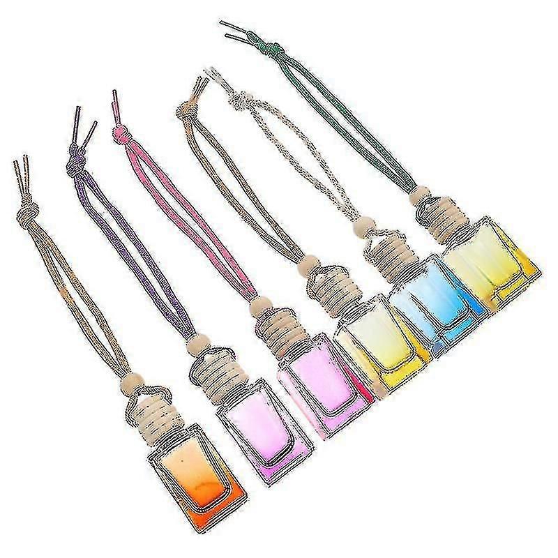 6x2.5cm Assorted Color 2 Incense Holders 6pcs Car Perfume Diffuser Mini Empty Bottle Empty Aroma Bot