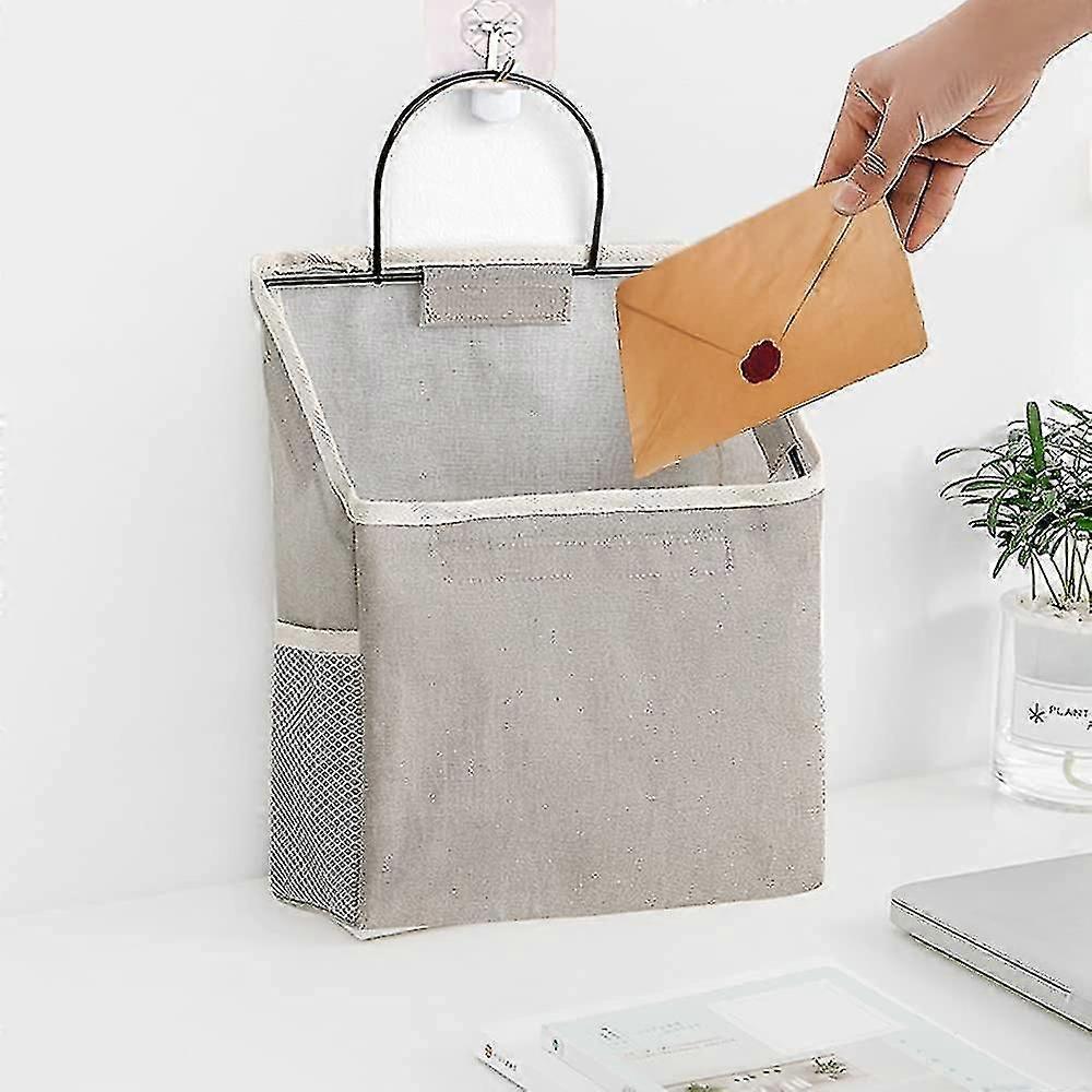 1 Pack Wall Hanging Storage Bag With Sticky Hook