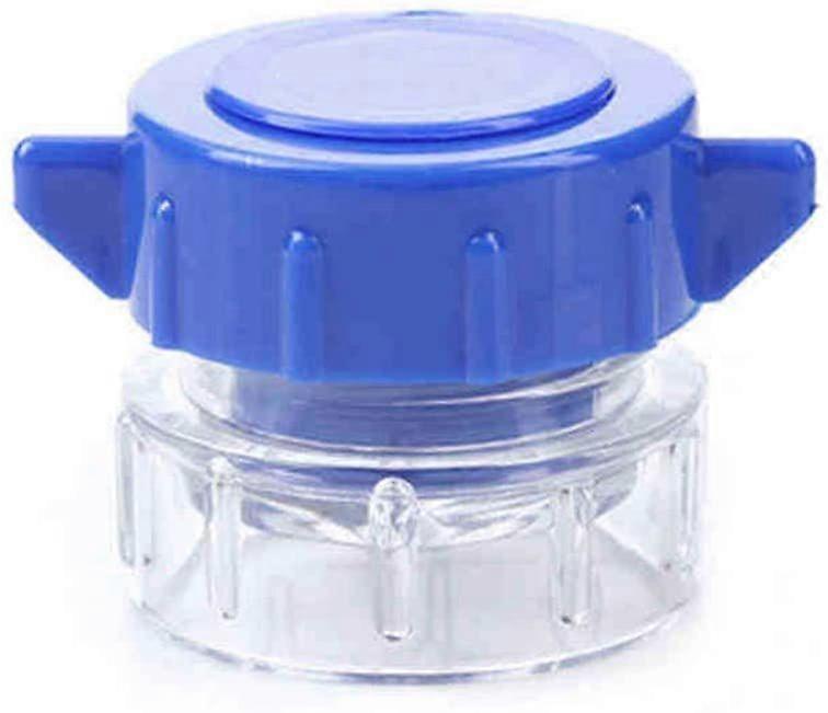 Tablet crusher with portable multi-function plastic container Blue