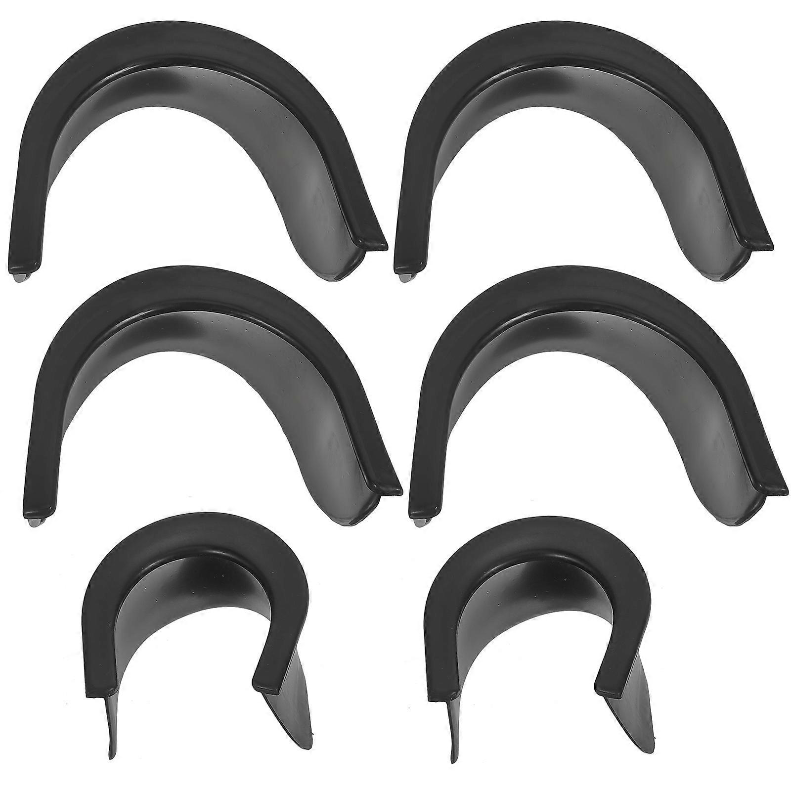6pcs Durable Pool Table Liner Replaceable Billiard Pocket Liner Small Snooker Hole Liner
