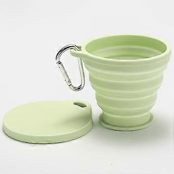 Collapsible Water Cup with Mountain Buckle, Foldable Travel Cup for Backpack, Perfect for Camping Hiking Outdoor Adventures