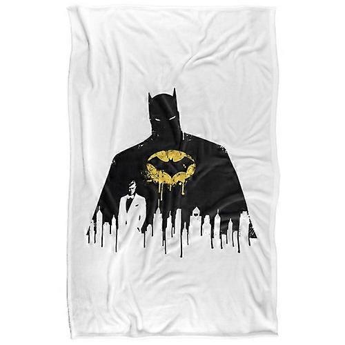 Batman City Silhouette Soft Touch Blanket