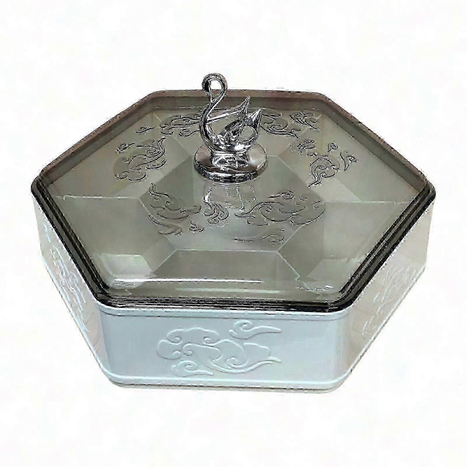 Candy Divided Serving Tray with Lid Party Snack Serving Dish