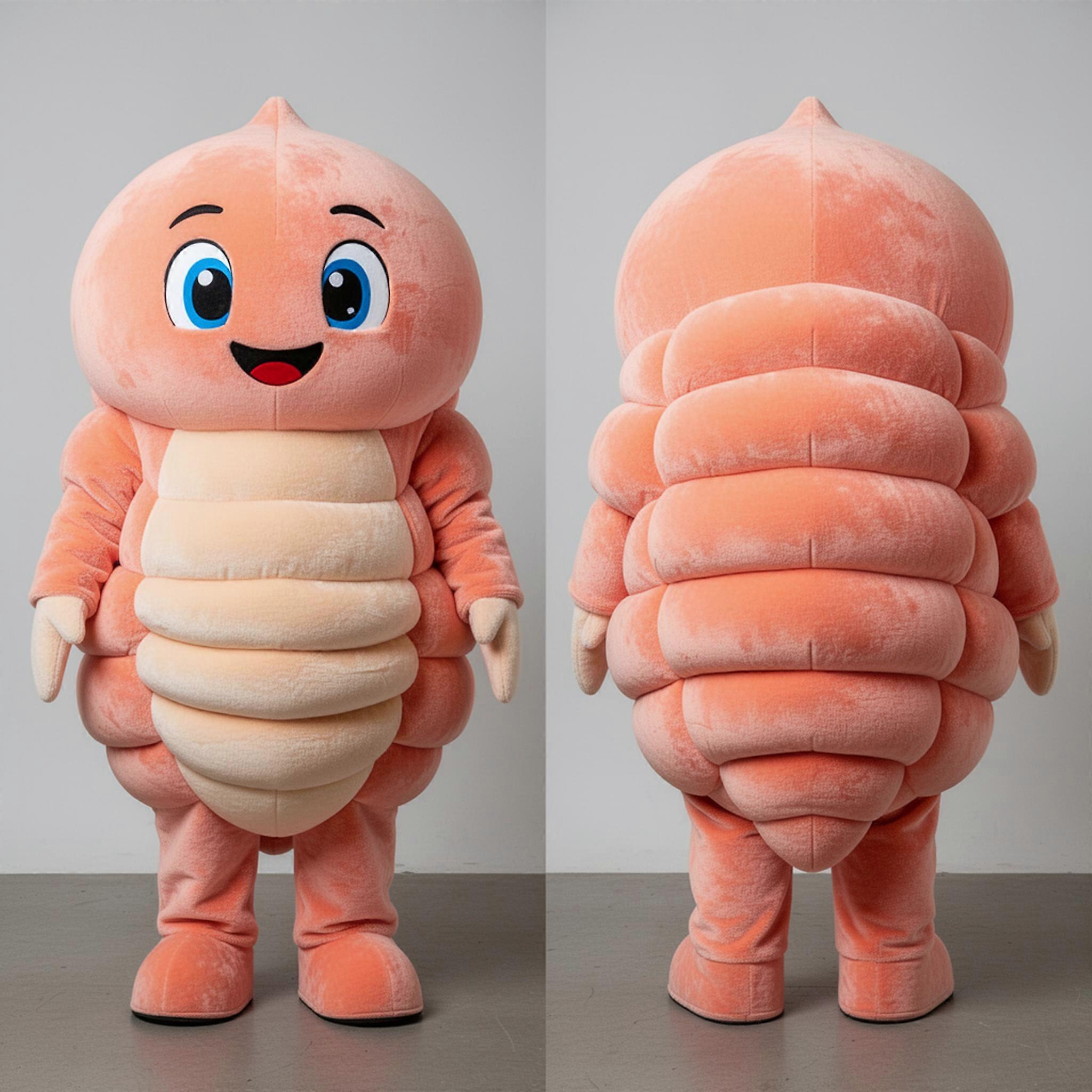 MASTICOT Peach Rounded Trilobite Mascot
