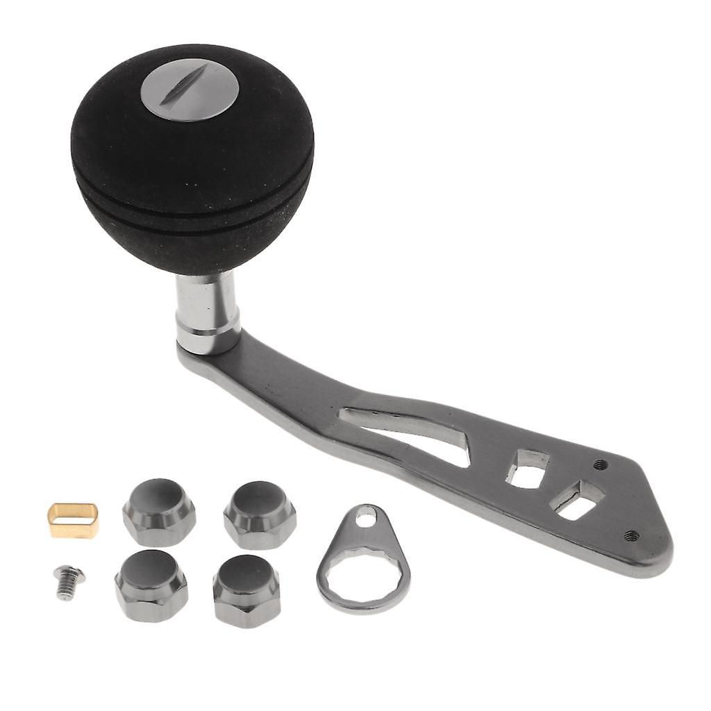 مقبض بكرة صيد معدنية واحدة EVA Knob ل Baitcasting طبل طوف بكرة DIY