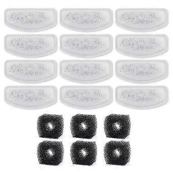 12PCS Replacement Filters for D60/D30 Pet Fountain for 67oz/2L