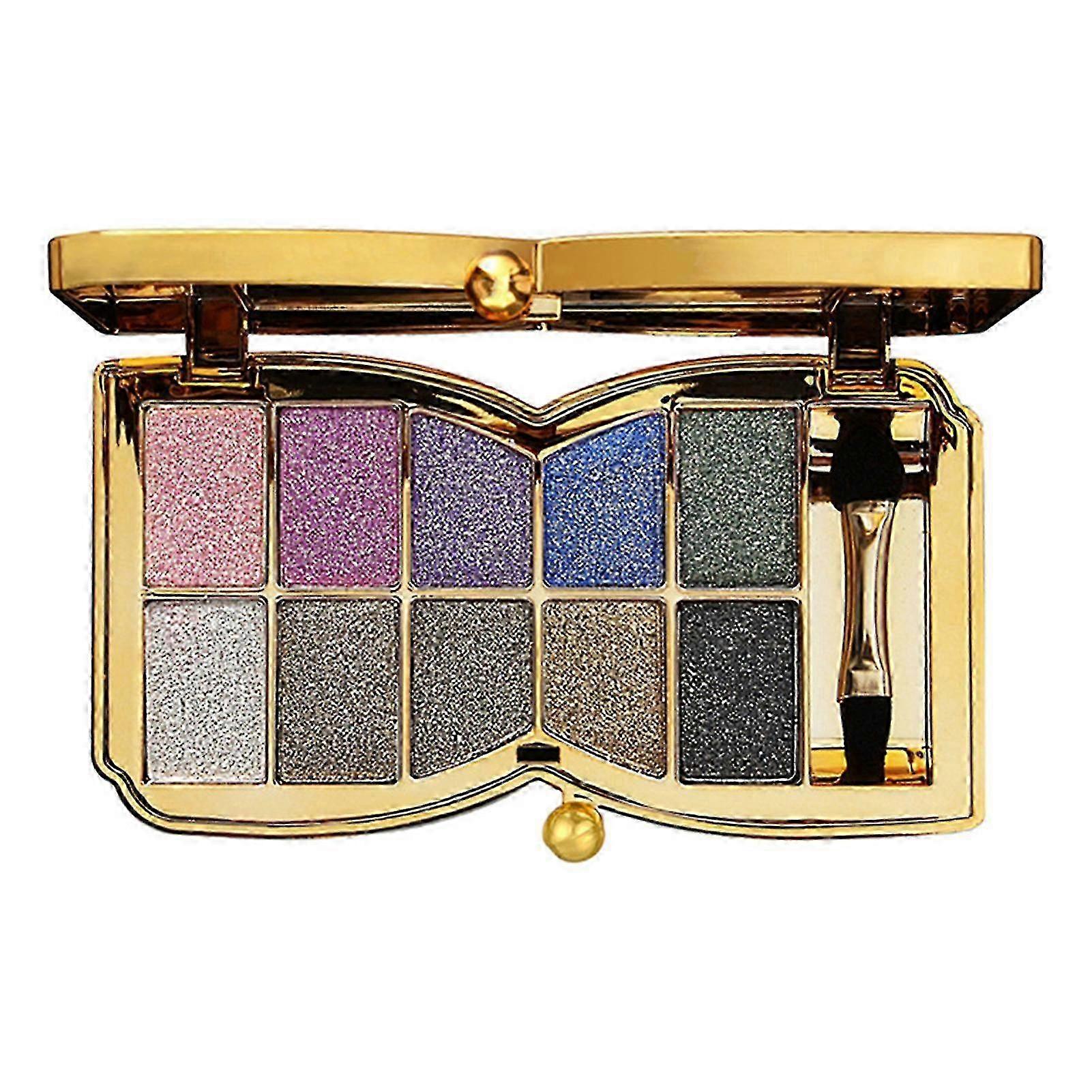 Shimmer-Focused 10-Color Eyeshadow