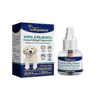 Kæledyrsberoligende diffuser refill 48ml lavendel- og liljeolie angstlindring 1-3x til hunde gøen tygge stress lindring