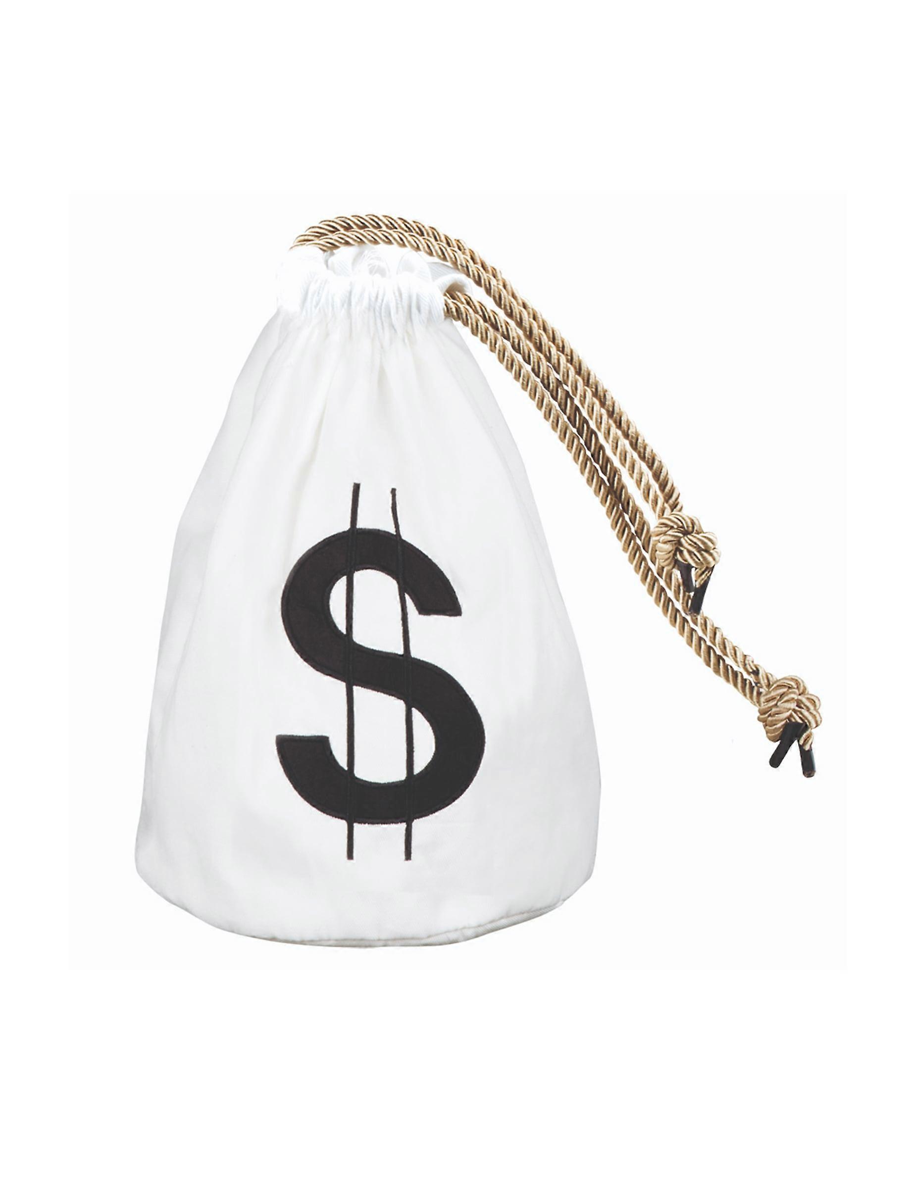 White dollar bag 29 x 20 cm