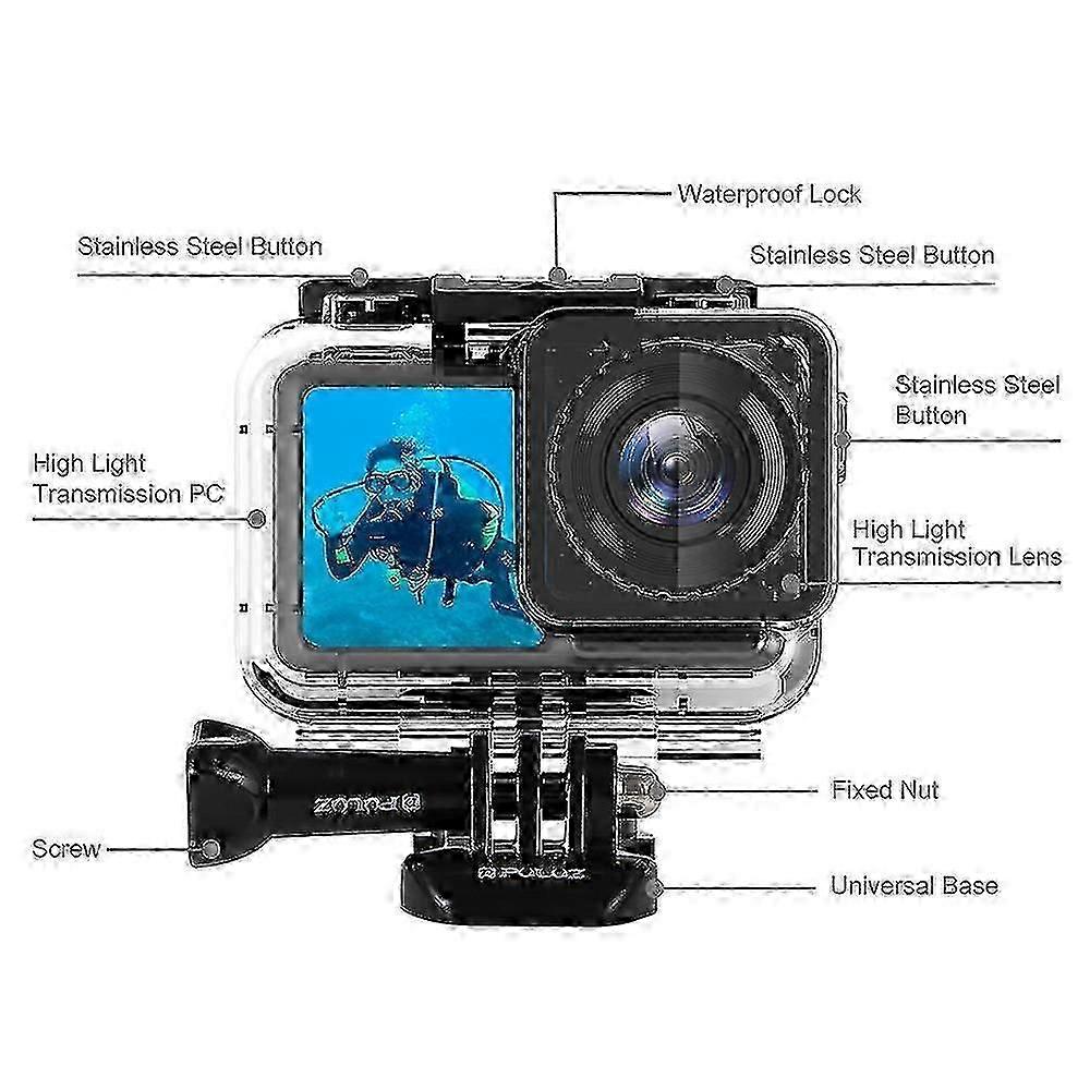 61m Waterproof Case For Dji Osmo Action