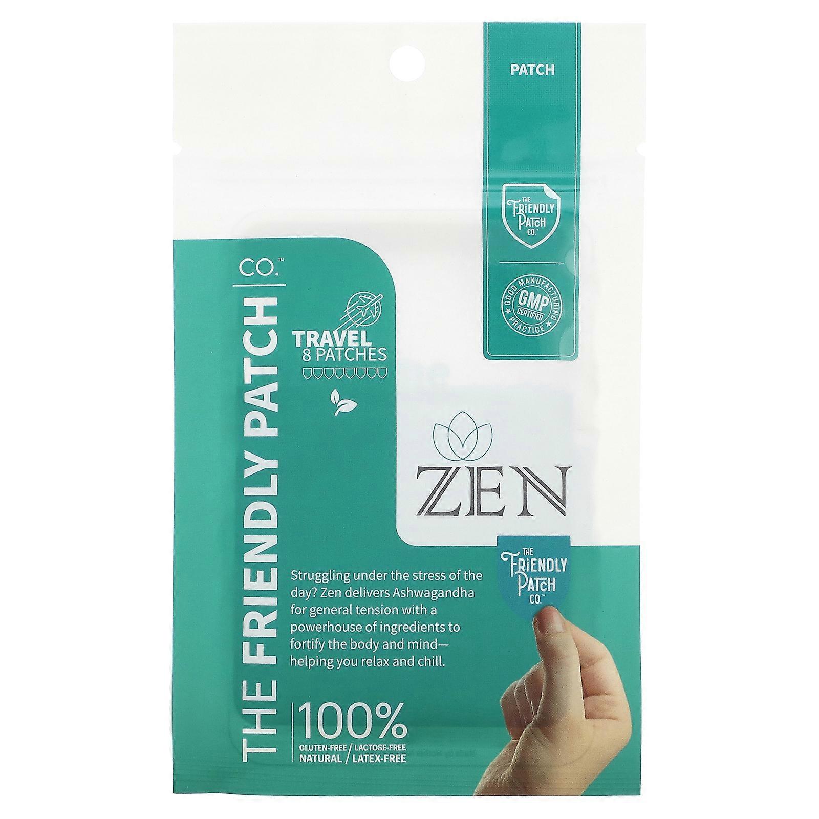 2 x The Friendly Patch, Zen, Stress Patch, 8 Patches