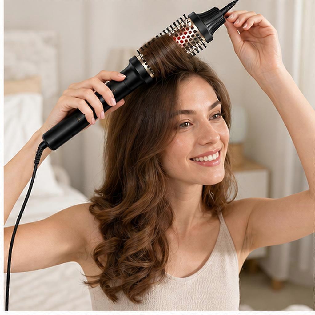 Black Infrared Rotating Curling Brush, US Version-QL