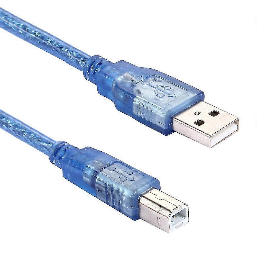USB AM to BM 1.8m Blue Cable