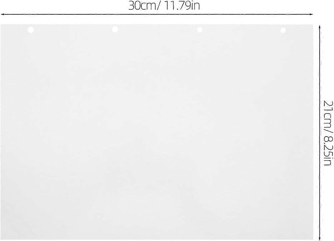 A4 Release Paper Sticker Pages, 50 Sheets for 4-Ring Binder