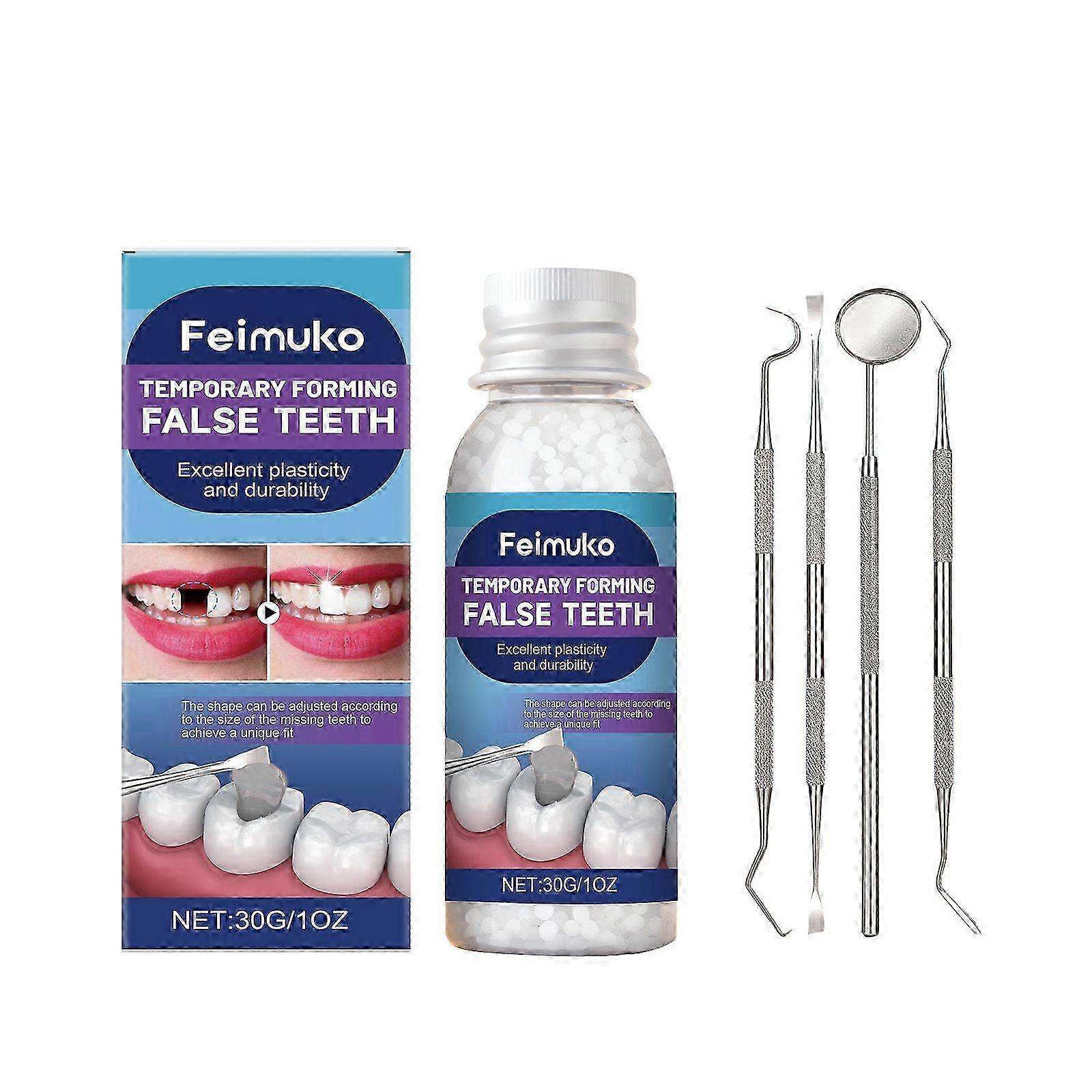 Compact Natural-Tone Tooth Repair Beads
