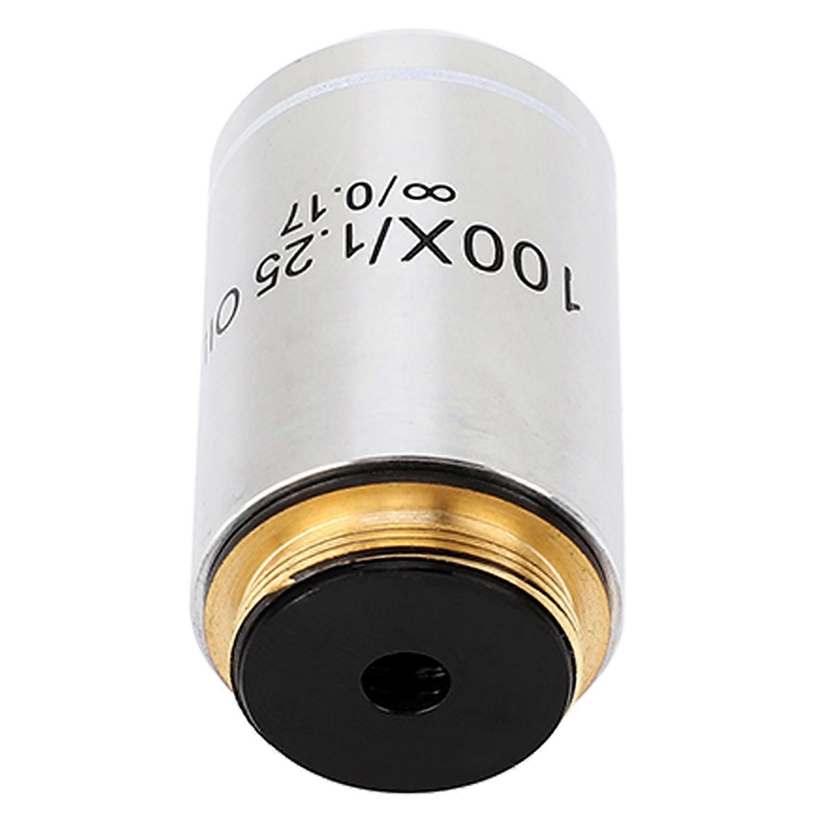 Infinite Objective Lens 100X 20.2mm Microscope Objective Lens Accessory