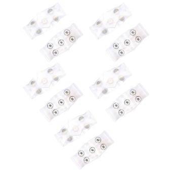 5 Pairs Winter Ice Cleats 5 Spikes Studs Ice Grippers Nonslip Shoe Covers For Elderly and Kids Outdoor Snowy Activity