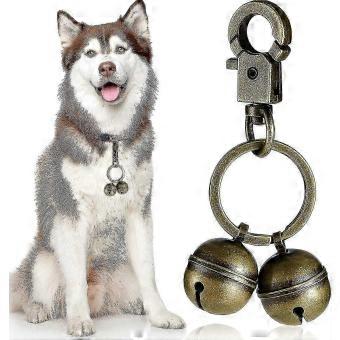 Pair of Extra Loud Brass Pet Collar Bells Durable Noise for Cats Dogs