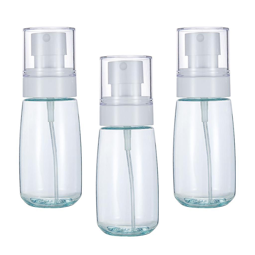 3pcs Empty Plastic Fine Mist Spray Bottle Perfume Container Atomizer 60ml Blue