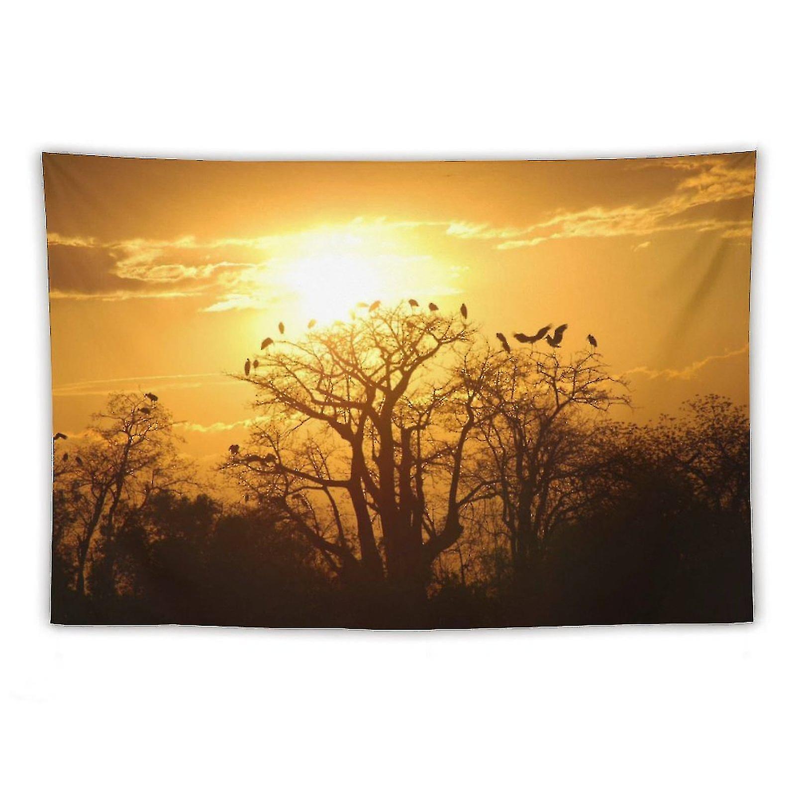 Birds On Trees Tapestries