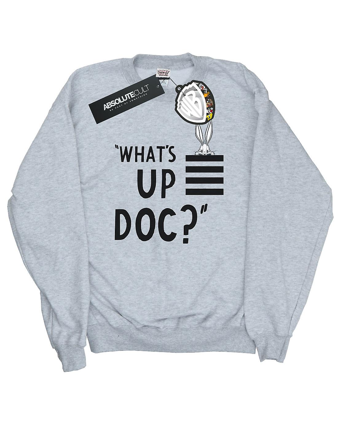 looney tunes womens bugs bunny whats up doc stripes sweatshirt