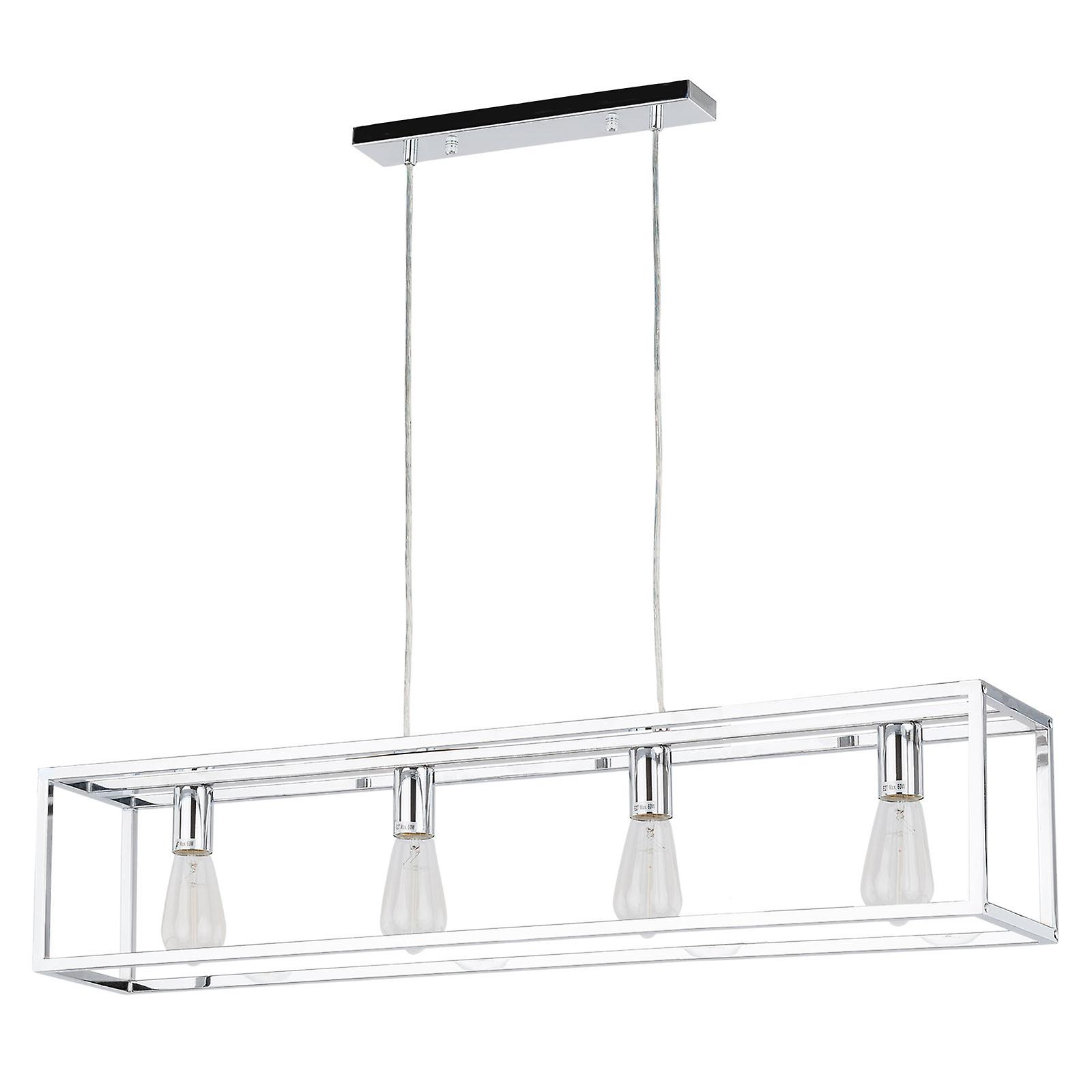 Italux Sigalo Industrial, Retro 4 Light Bar Pendant Ceiling Light, E27