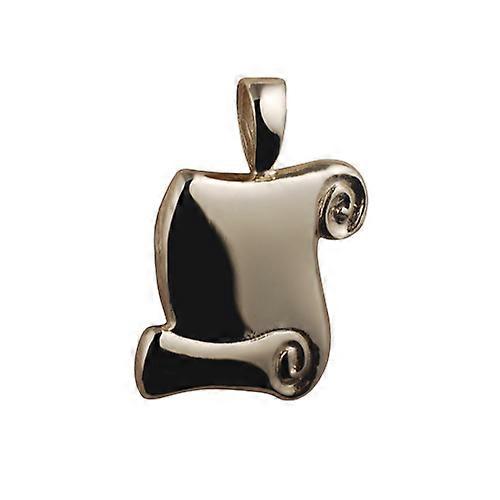 9ct Gold 21x17mm Graduation Scroll Pendant