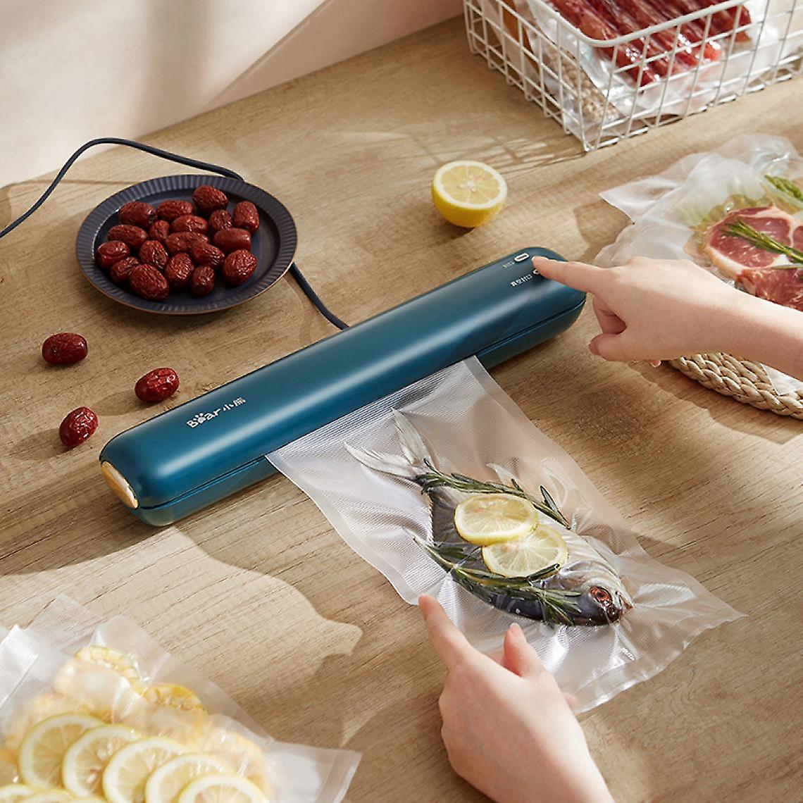 Vacuum Food Sealing Machine, Packing Machine, Heat Sealing Machine, Household Retention Cool Compression Laminator(blue)