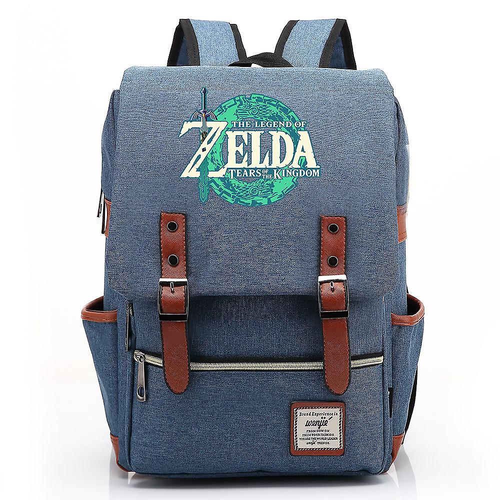 حقيبة ظهر Zelda USB Shoolbag للشحن للطلاب: حقائب كمبيوتر محمول متينة للسفر