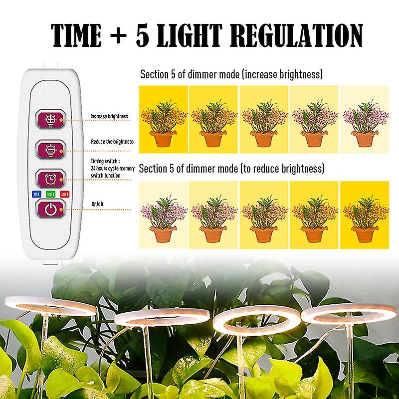 Halo Angel Ring Kweeklampen voor kleine kamerplanten, Led Plant Light