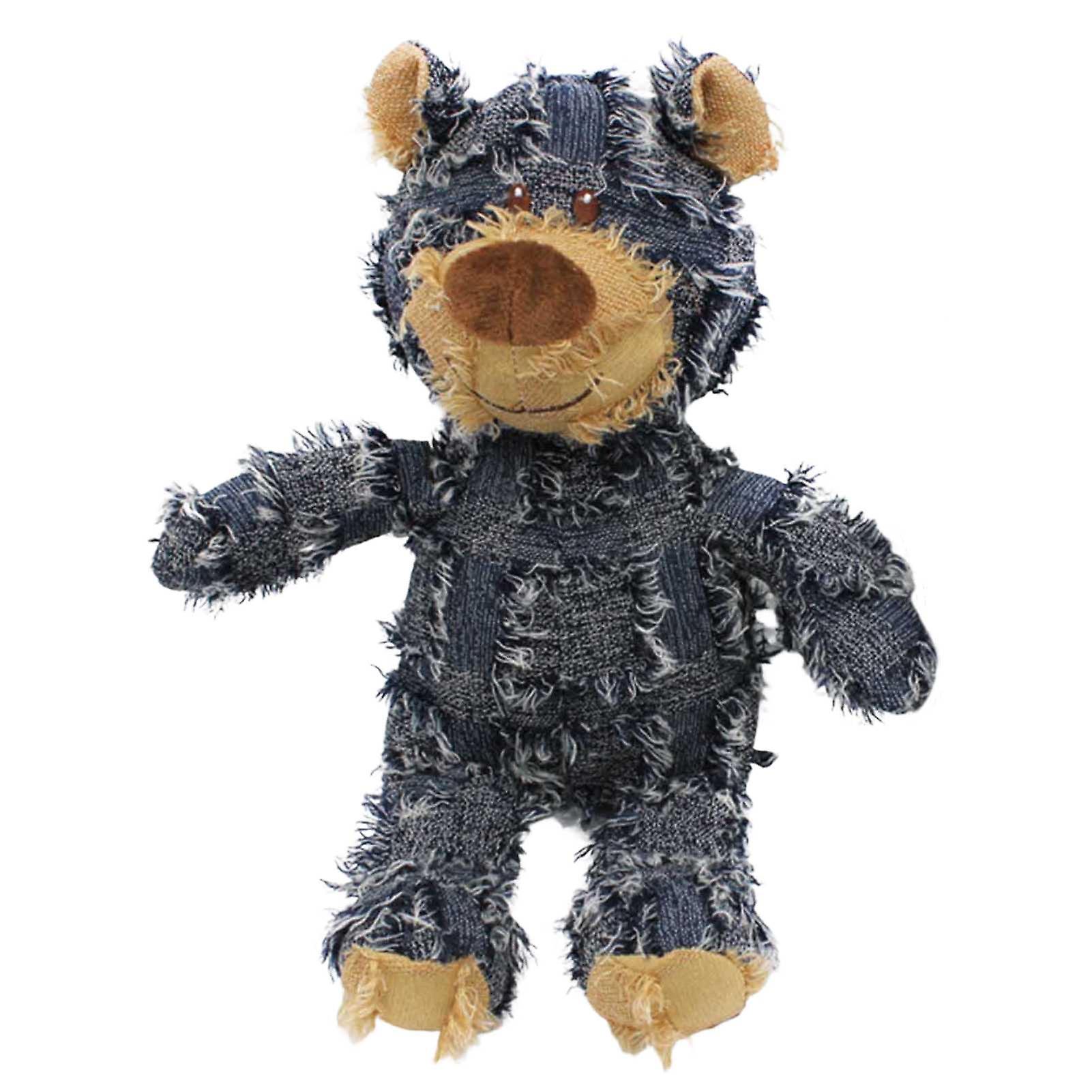 Pet Dogs Plush Bear Chewing Toys Bite Resistant Pet Plush Toy Cat Dog Puzzle Toy For Pet Dog Teeth Cleaning Chew Toy