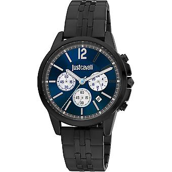 Just Cavalli Gent Crono Classe JC1G175M0275 - Chronographe à quartz masculin en acier inoxydable