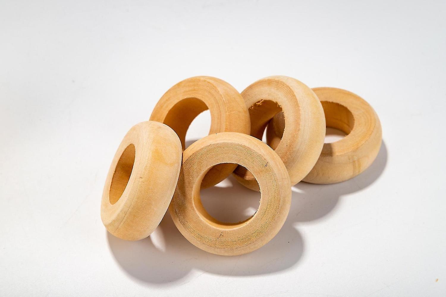 手作りの木製ナプキンリング10個、クリスマスデコレーション木製のリング