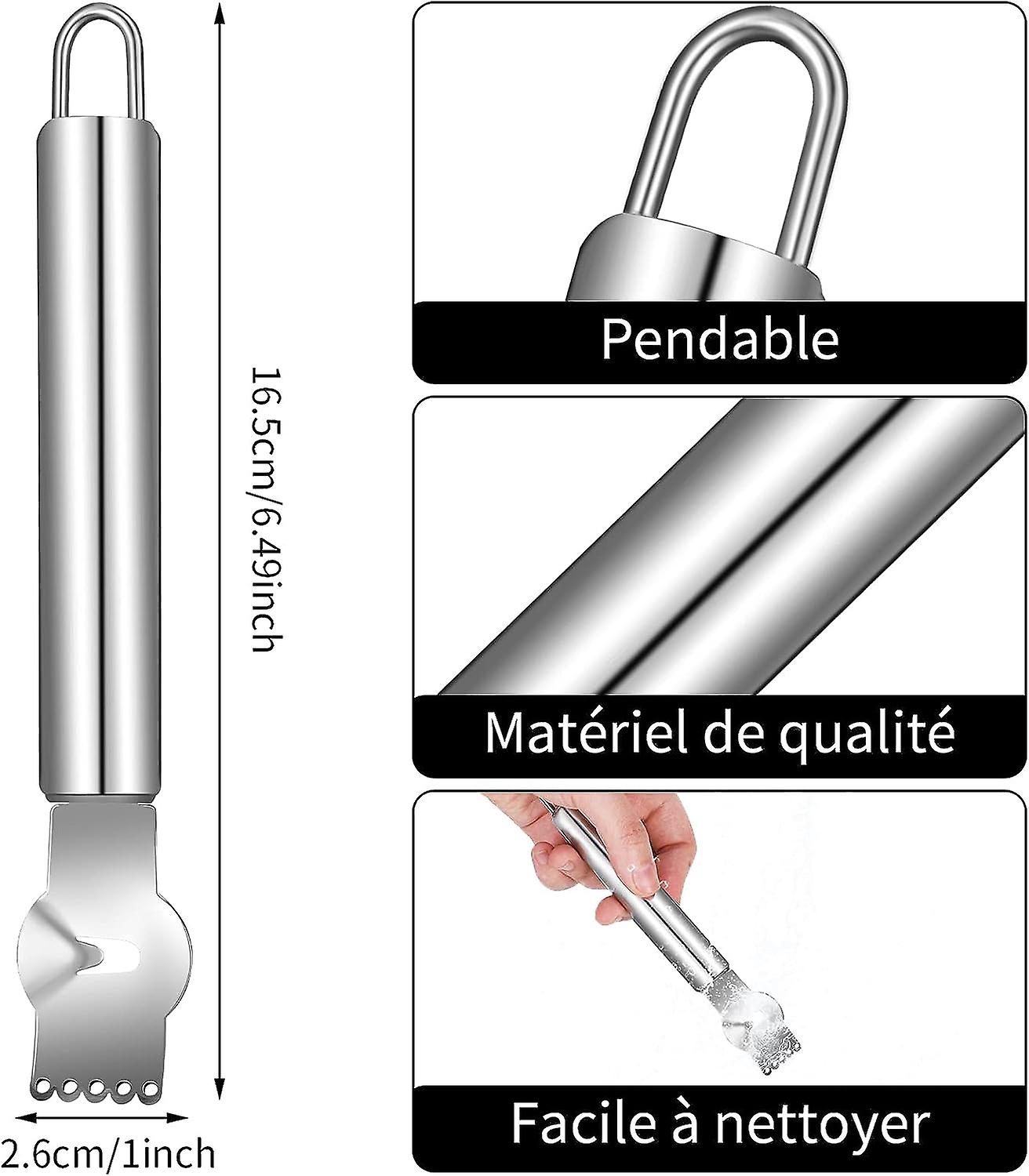 2 Piece Lemon Zest Peeler, Professional Lemon Zester With Cinnamon