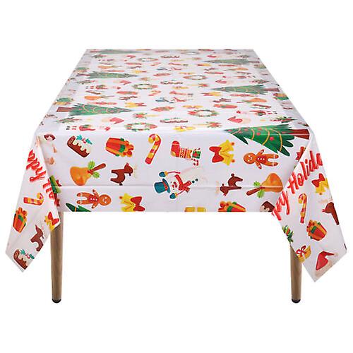 Rectangle Pvc Table Cover Cloth For Christmas