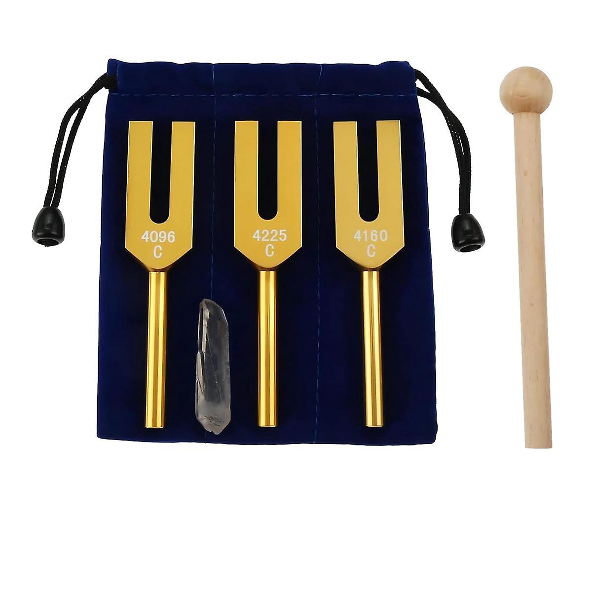 Tuning Forks Set 4096 Hz 4160 Hz 4225 Hz for Sound Healing, Musical Instrument, Sound Vibration Too